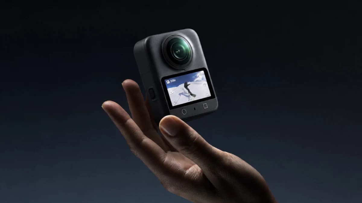 Compact 360-degree action camera teased ahead of DJI's August 13 launch.