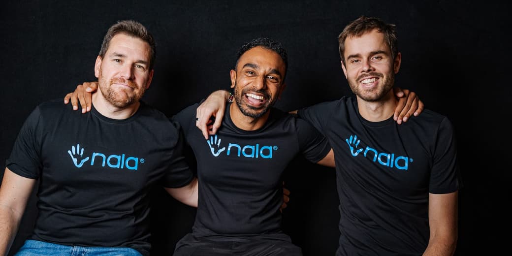 NALA fintech founders wearing branded shirts. Credit: Empower Africa.
