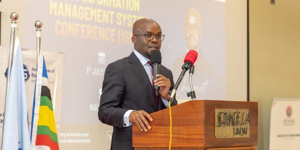 Dr. Raymond Omollo speaking at an information security conference. Credit: Dr. Raymond Omollo - CBS / x.com.