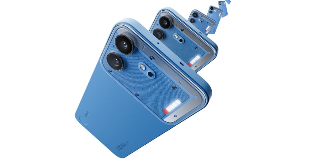 Nothing Phone 4b product image in blue. Credit: Nothing.