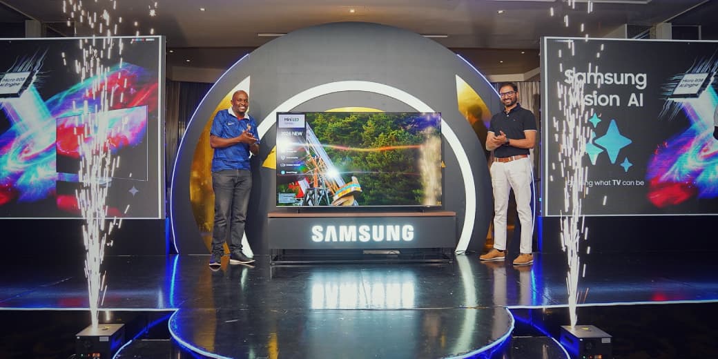Samsung Vision AI Mini LED TV launch presentation in Kenya.