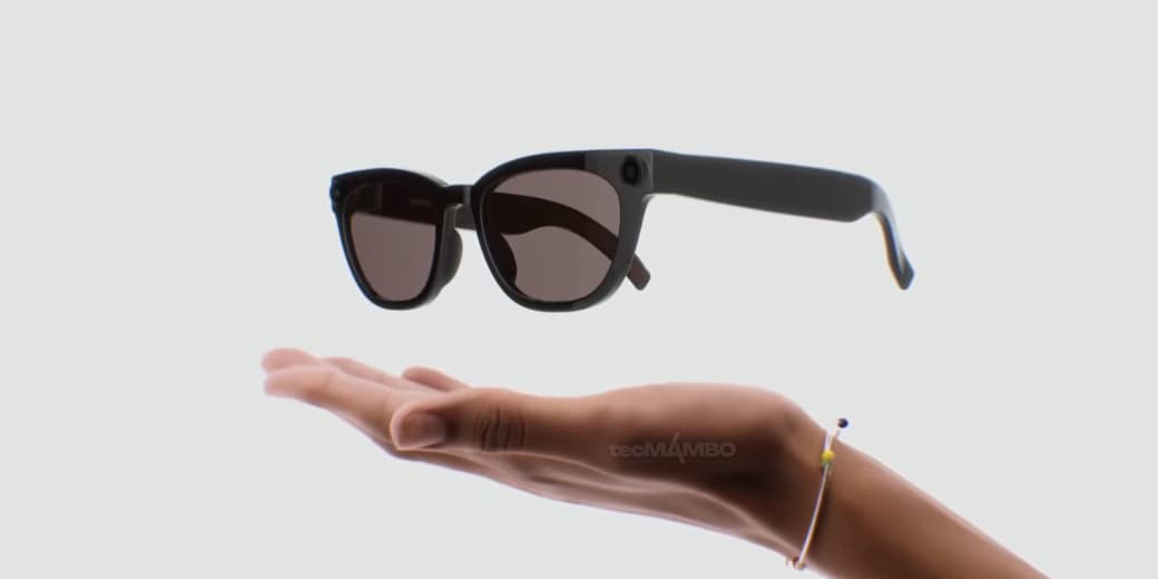 A person wearing Samsung's Gemini-powered smart glasses outdoors. Credit: Samsung.