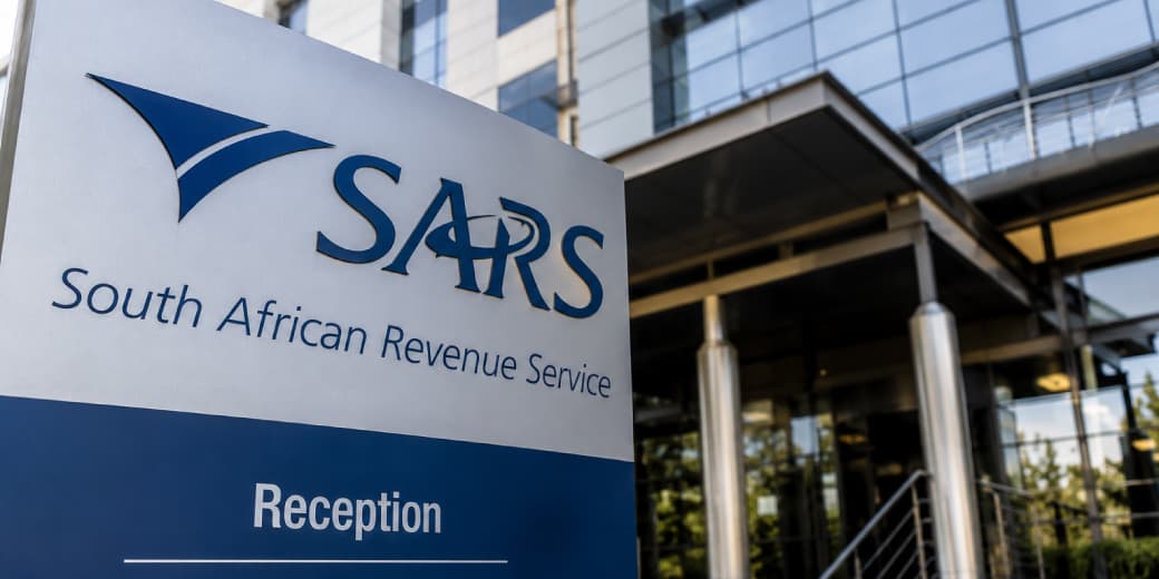 South African Revenue Service signage outside a SARS office. Credit: Golegal.